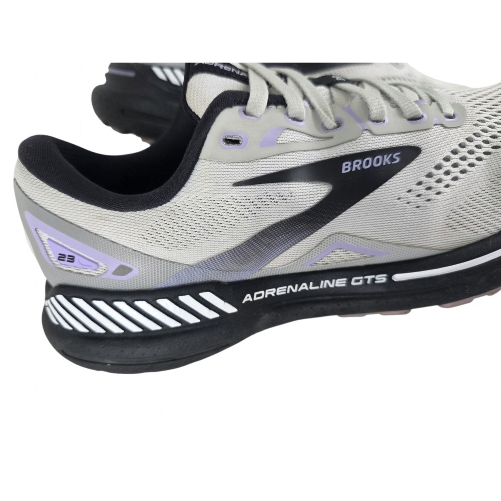 Brooks Adrenaline GTS 23 Womens 9B Medium Running Shoes Grey Purple 1203811B039 - Picture 6 of 13